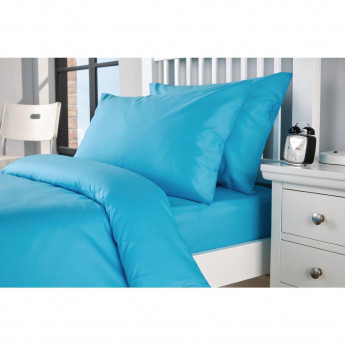 Mitre Essentials Spectrum Housewife Pillowcase Turquoise (Pack of 2) - Click to Enlarge