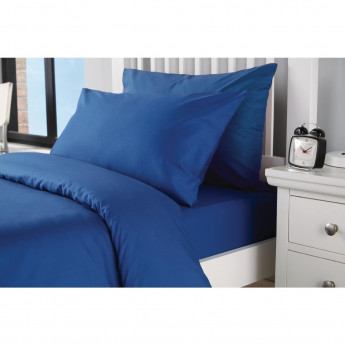 Mitre Essentials Spectrum Housewife Pillowcase Indigo - Click to Enlarge