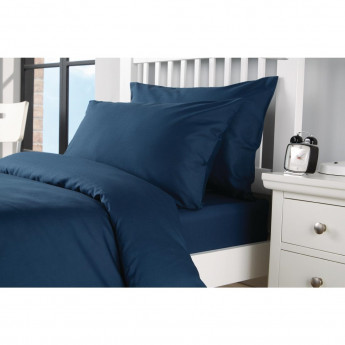 Mitre Essentials Spectrum Housewife Pillowcase Navy - Click to Enlarge