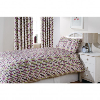 Mitre Essentials Florence Pebble Pillowcase Damson - Click to Enlarge