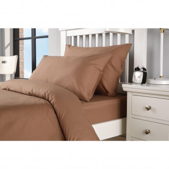 Mitre Essentials Spectrum Housewife Pillowcase Mocha - Click to Enlarge