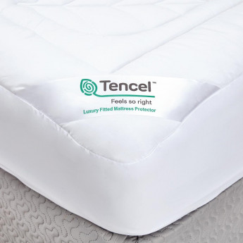 Luxury Tencel® Fitted Mattress Protector - Click to Enlarge