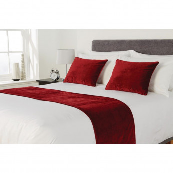 Mitre Essentials Regency Cushion Scarlet - Click to Enlarge