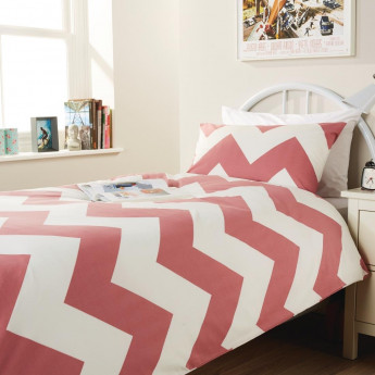 Mitre New York Dusty Pink Double Duvet & Pillowcase Pack - Click to Enlarge