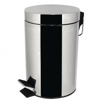 Stainless Steel Pedal Bin 3ltr - Click to Enlarge
