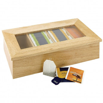 Olympia Hevea Wood Tea Box - Click to Enlarge