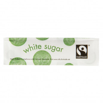 Vegware Compostable Fairtrade White Sugar Sticks (Pack of 1000) - Click to Enlarge