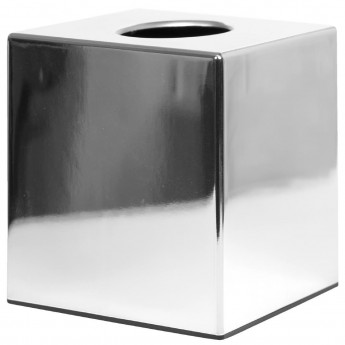 Bolero Chrome Cube Tissue Holder - Click to Enlarge