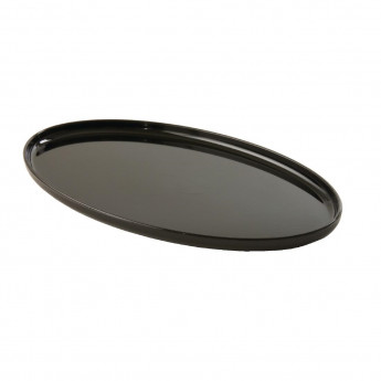 Small Black Oval Tray - Click to Enlarge