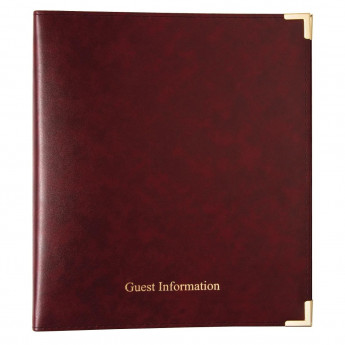 Burgundy Guest Information Folder - Click to Enlarge
