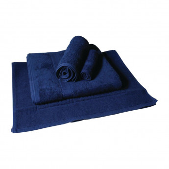 Mitre Essentials Nova Colour Towel Set Navy - Click to Enlarge