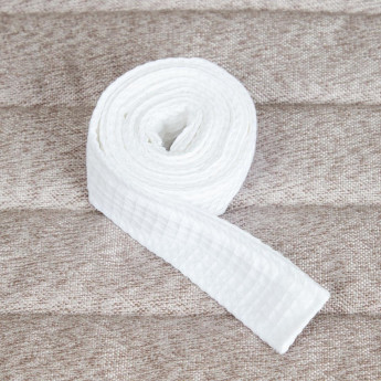 Mitre Comfort Langley Bathrobe Belt White - Click to Enlarge