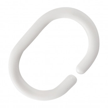 Mitre Essentials May Plastic Shower Curtain Ring (Pack of 12) - Click to Enlarge