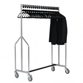 Heavy Duty Z Garment Rail With 20 Hangers - Click to Enlarge