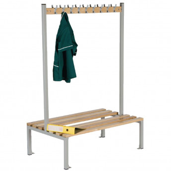 Double Sided Coat Hanger Bench 1200mm - Click to Enlarge