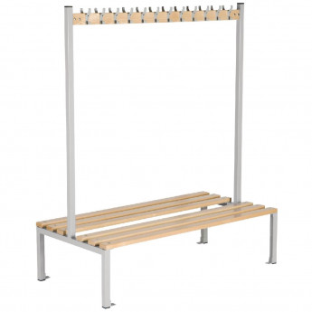 Double Sided Coat Hanger Bench 1500mm - Click to Enlarge