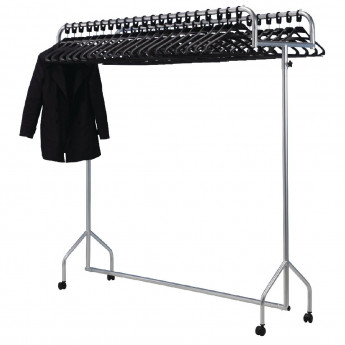 Twin Top Steel Garment Rail - Click to Enlarge