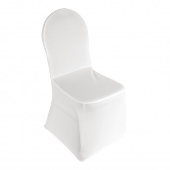 Bolero Banquet Chair Cover White - Click to Enlarge
