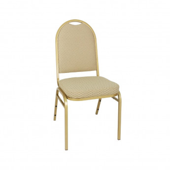 Bolero Steel Banquet Chairs with Neutral Cloth (Pack of 4) - Click to Enlarge