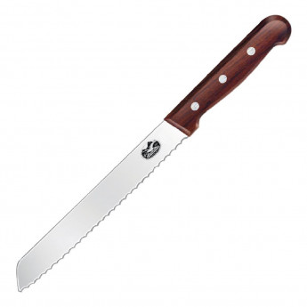Victorinox Wooden Handled Serrated Bread Knife 21.5cm - Click to Enlarge