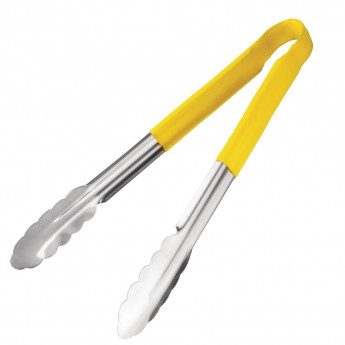 Vogue Colour Coded Yellow Serving Tongs 11" - Click to Enlarge