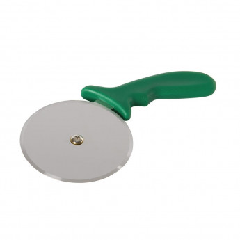 Vogue Pizza Wheel Green 4" - Click to Enlarge