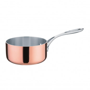 Vogue Induction Tri Wall Copper Saucepan 160mm - Click to Enlarge