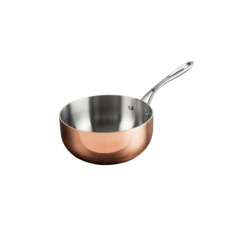 Vogue Tri Wall Copper Flared Saute Pan 200mm - Click to Enlarge