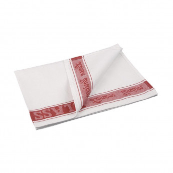 Vogue Glass Cloth Red - Click to Enlarge
