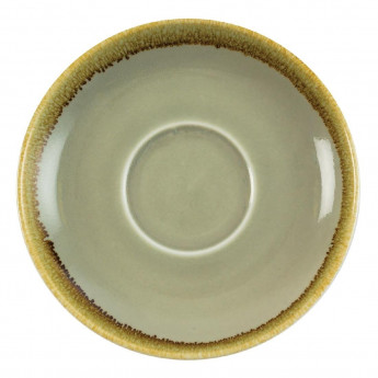 Olympia Kiln Cappuccino Saucer Moss 160mm (Pack of 6) - Click to Enlarge