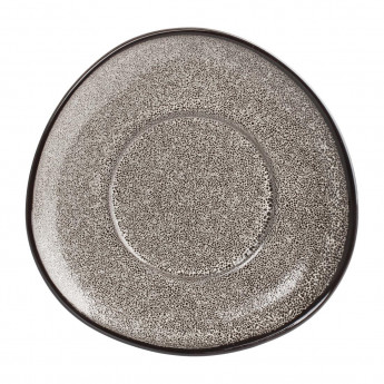 Olympia Mineral Triangular Cappuccino Saucer Grey Stone 150mm (Pack of 6) - Click to Enlarge