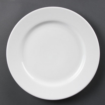 Olympia Whiteware Wide Rimmed Plates 310mm (Pack of 6) - Click to Enlarge