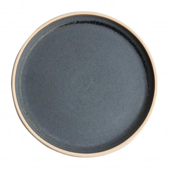 Olympia Canvas Flat Round Plate Blue Granite 250mm (Pack of 6) - Click to Enlarge