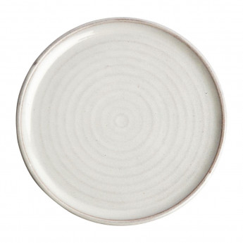 Olympia Canvas Small Rim Round Plate Murano White 265mm (Pack of 6) - Click to Enlarge