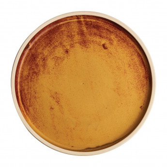 Olympia Canvas Flat Round Plate Sienna Rust 250mm (Pack of 6) - Click to Enlarge