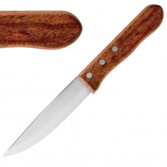 Olympia Jumbo Steak Knives Rosewood Handle - Click to Enlarge