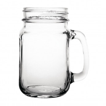 Olympia Handled Jam Jar Glasses 450ml (Pack of 12) - Click to Enlarge