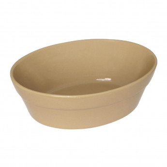 Olympia Stoneware Oval Pie Bowls 145 x 104mm (Pack of 6) - Click to Enlarge