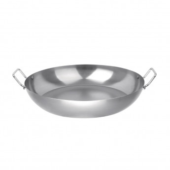 Vogue Carbon Steel Paella Pan 400mm - Click to Enlarge