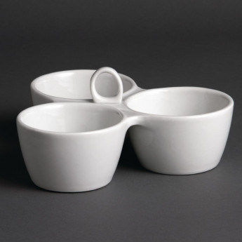 Olympia Relish Dish 3 Pot 180mm - Click to Enlarge