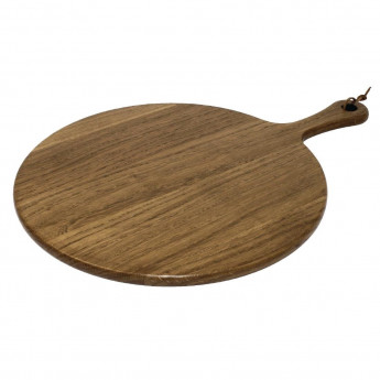 Olympia Acacia Wood Round Pizza Paddle Board - Click to Enlarge