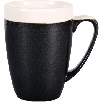 Churchill Monochrome Profile Mug Onyx Black 340ml (Pack of 12) - Click to Enlarge