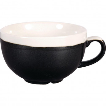 Churchill Monochrome Cappuccino Cup Onyx Black 225ml (Pack of 12) - Click to Enlarge