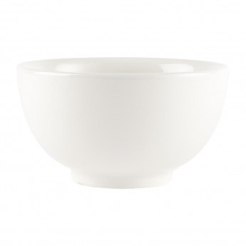 Churchill Plain Whiteware Large Footed Bowls 145mm (Pack of 6) - Click to Enlarge