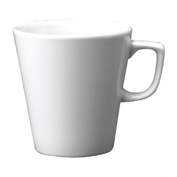 Churchill Plain Whiteware Cafe Latte Mugs 340ml (Pack of 12) - Click to Enlarge