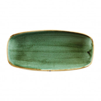 Churchill Stonecast No. 4 Oblong Chefs Plates Samphire Green 269 x 127mm (Pack of 12) - Click to Enlarge