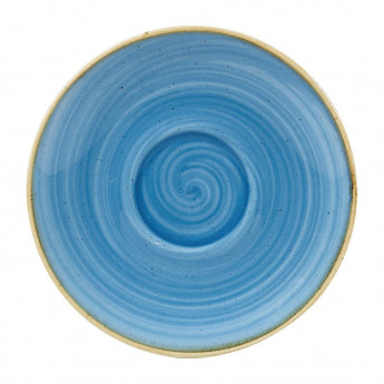 Churchill Stonecast Cappuccino Saucers Cornflower Blue 156mm - Click to Enlarge