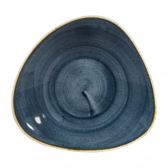 Churchill Stonecast Triangular Shallow Bowls Blueberry 210mm (Pack of 12) - Click to Enlarge