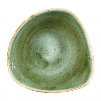 Churchill Stonecast Triangular Bowls Samphire Green 153mm (Pack of 12) - Click to Enlarge