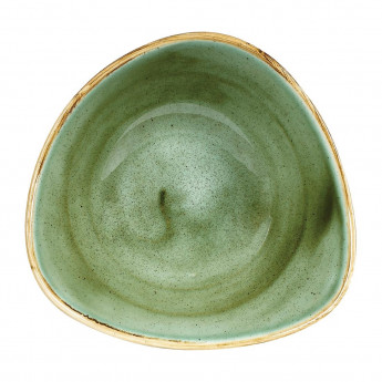 Churchill Stonecast Triangular Bowls Samphire Green 185mm (Pack of 12) - Click to Enlarge